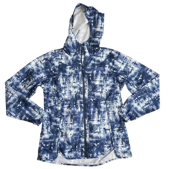 The North Face Flyweight Blue/White Windbreaker Running Jacket Women Sz S - Picture 2 of 16